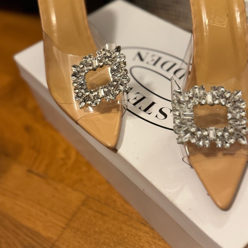 Flash Sale (Today Only!!!)
Elegant Clear Heels with Crystal Embellishment